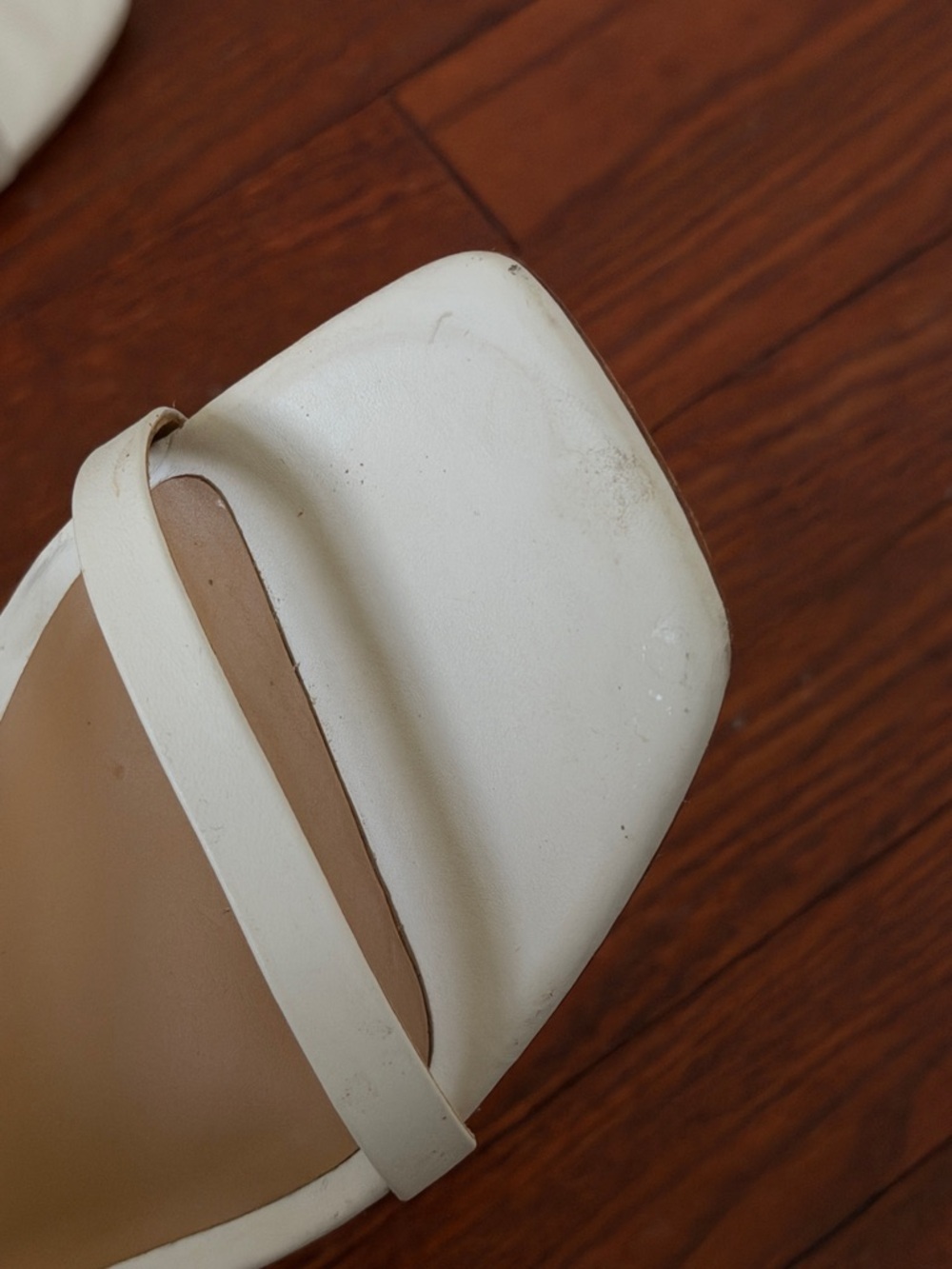 Reformation Cream Double-Strap Block Heel Sandals - Picture 3 of 3
